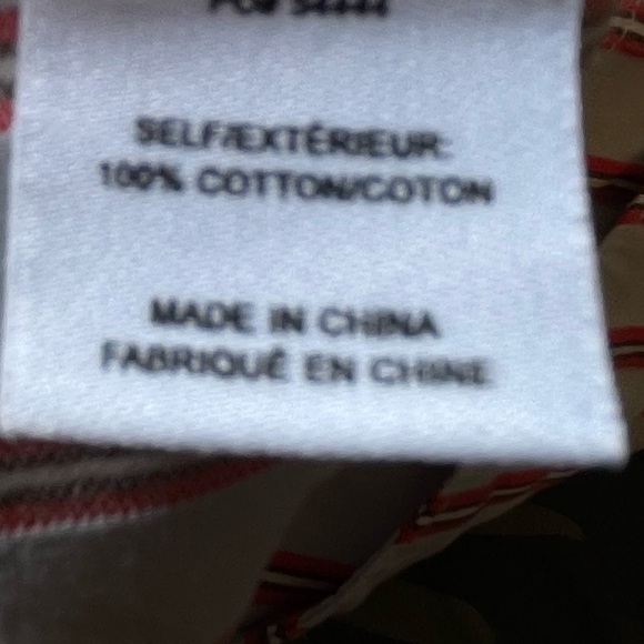 DEREK LAM 10 CROSBY Blue/Red Striped Dress Ruffle Shirtdress Sleeveless - Sz 16 - Picture 12 of 16